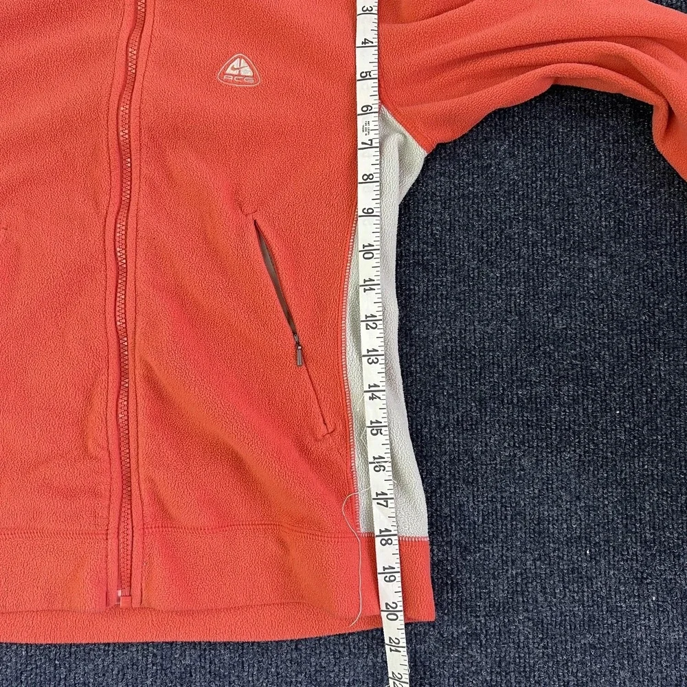 Nike ACG Fleece Jacket Womens XS‎ Red Therma-Fit Full Zip Outdoor Hiking Warm